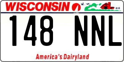 WI license plate 148NNL