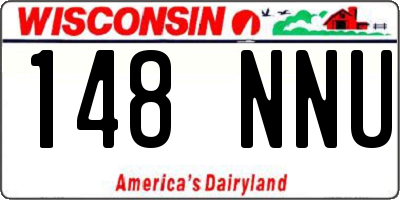WI license plate 148NNU
