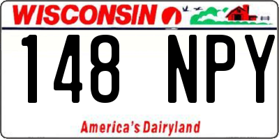 WI license plate 148NPY