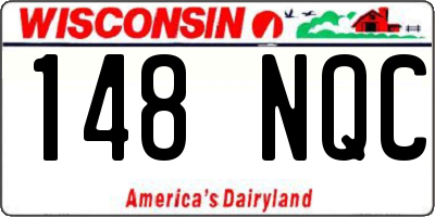 WI license plate 148NQC