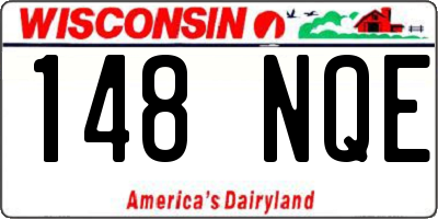 WI license plate 148NQE