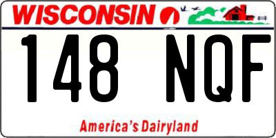 WI license plate 148NQF