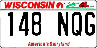 WI license plate 148NQG