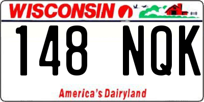 WI license plate 148NQK