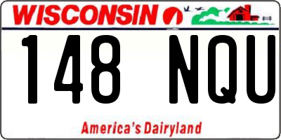 WI license plate 148NQU