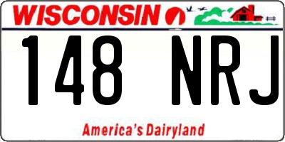 WI license plate 148NRJ
