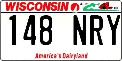 WI license plate 148NRY