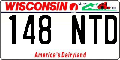 WI license plate 148NTD