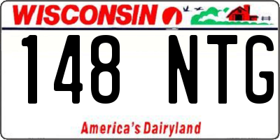 WI license plate 148NTG