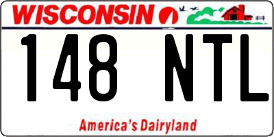 WI license plate 148NTL
