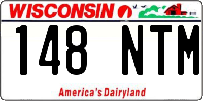 WI license plate 148NTM