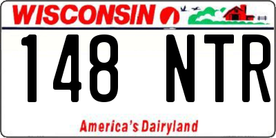 WI license plate 148NTR