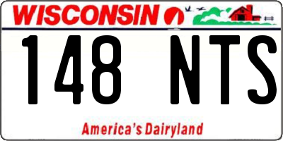 WI license plate 148NTS