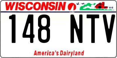 WI license plate 148NTV