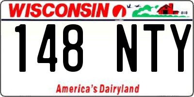WI license plate 148NTY