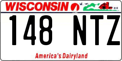WI license plate 148NTZ