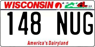 WI license plate 148NUG