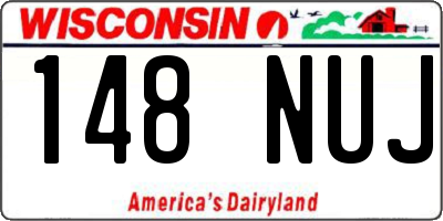 WI license plate 148NUJ