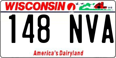WI license plate 148NVA
