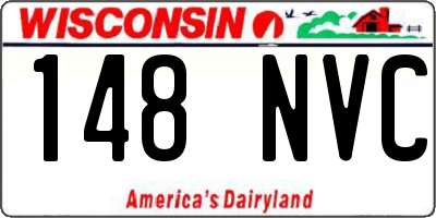 WI license plate 148NVC