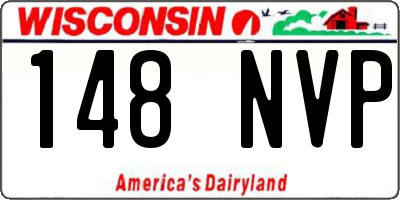 WI license plate 148NVP