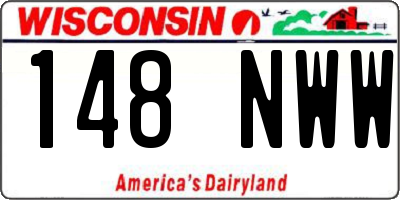 WI license plate 148NWW