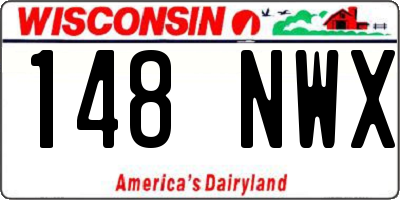 WI license plate 148NWX