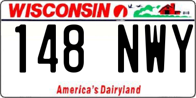 WI license plate 148NWY