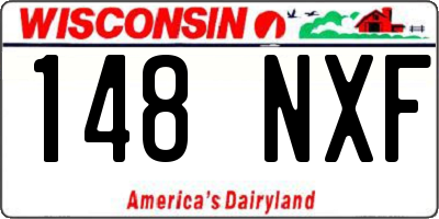 WI license plate 148NXF