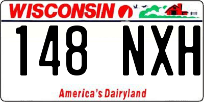 WI license plate 148NXH