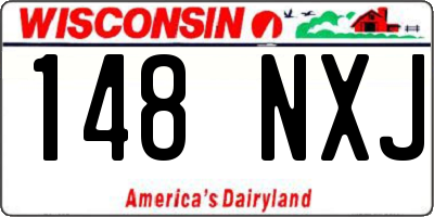 WI license plate 148NXJ