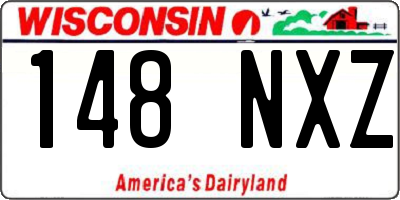 WI license plate 148NXZ