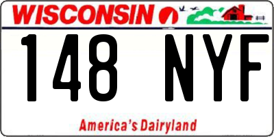 WI license plate 148NYF