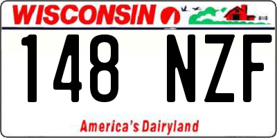WI license plate 148NZF
