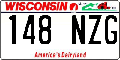 WI license plate 148NZG