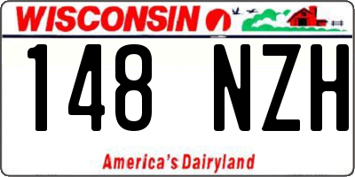 WI license plate 148NZH