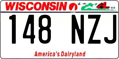 WI license plate 148NZJ