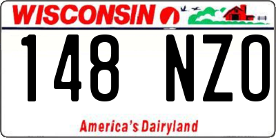 WI license plate 148NZO