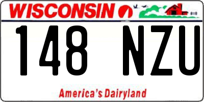 WI license plate 148NZU