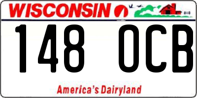 WI license plate 148OCB