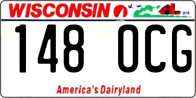 WI license plate 148OCG