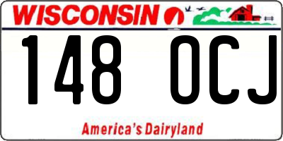 WI license plate 148OCJ