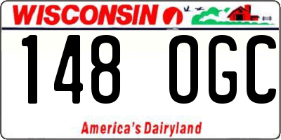 WI license plate 148OGC
