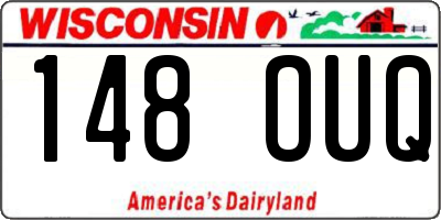 WI license plate 148OUQ