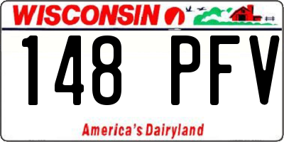 WI license plate 148PFV