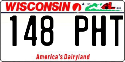 WI license plate 148PHT