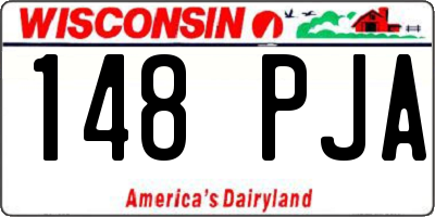 WI license plate 148PJA