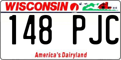 WI license plate 148PJC
