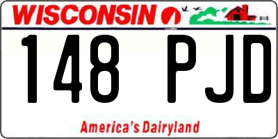 WI license plate 148PJD