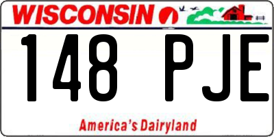 WI license plate 148PJE